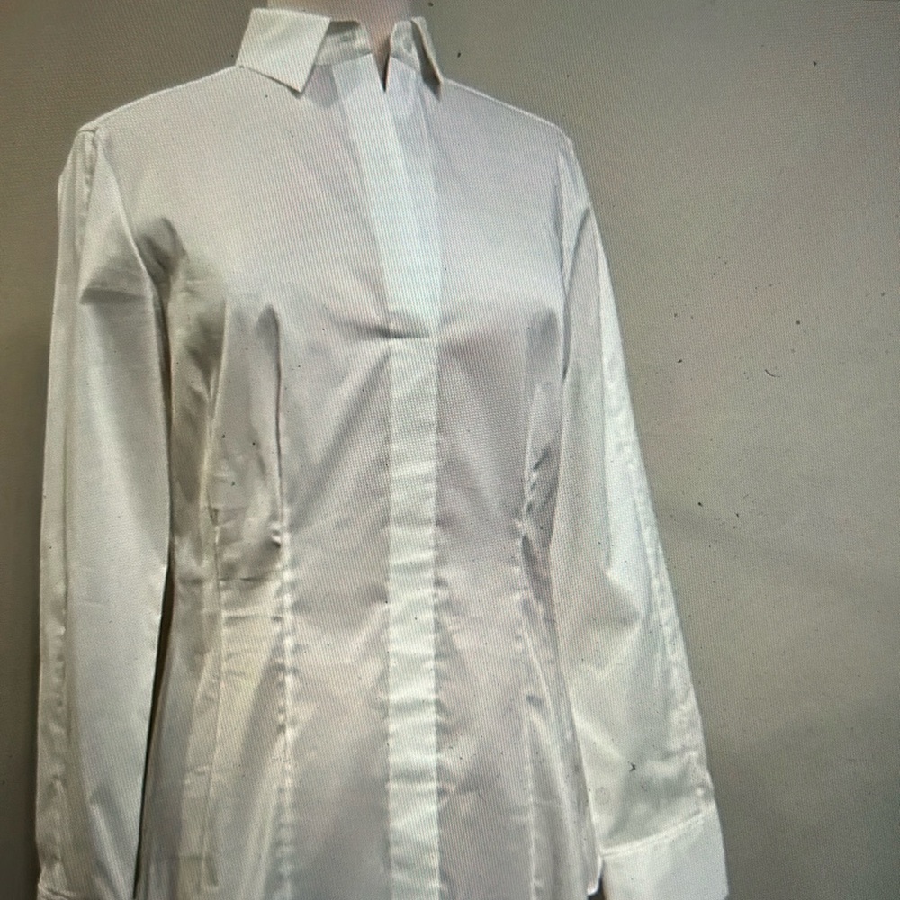 Hugo Boss Bashina Stretch Poplin Slim Fit Blouse